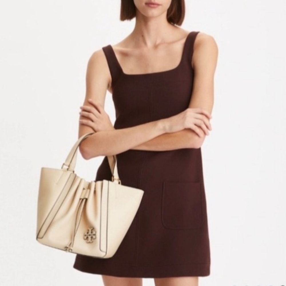 Tory Burch McGraw Dragonfly Tote/ Crossbody Bag In Brie - Picture 2 of 11